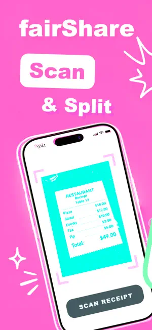 fairShare - split the bill screenshot 1