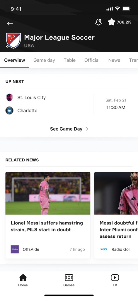 OneFootball: All Soccer Scores - League Hub Navigation