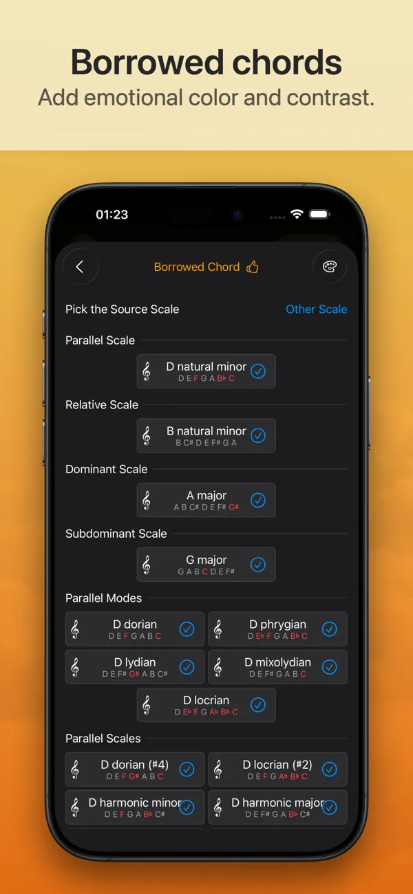 #5. Suggester 2 : Chords & Scales (iOS) By: Mathieu Routhier