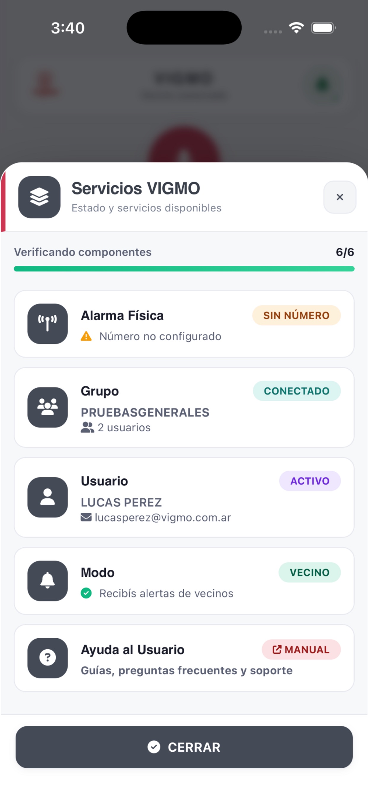 Screenshot 5 of VIGMO Seguridad