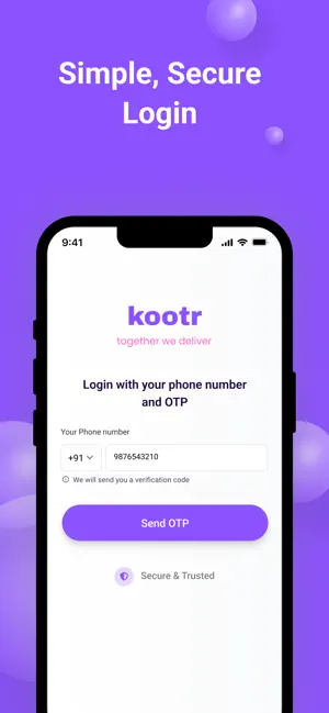 Kootr - Parcel Delivery App screenshot 4