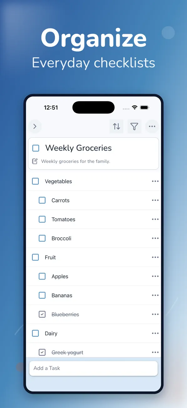 Screenshot #1 pour Checklist: Tasks & Routines