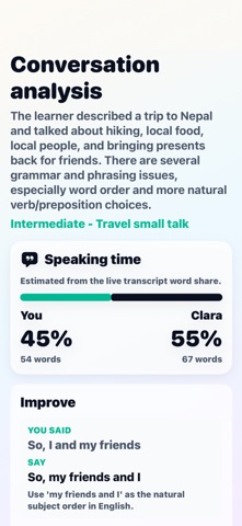 WellSpeak: English Speaking iPhone screenshot