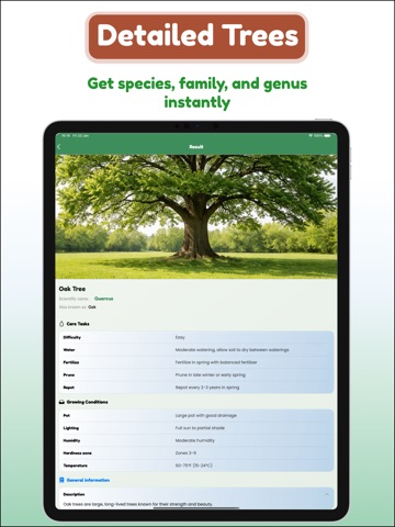 Tree and Plant Identifier iPad screenshot