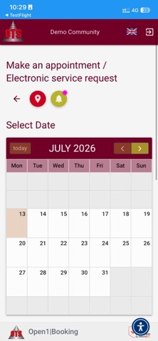 Open1Booking screenshot