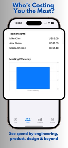 Meeting Cost Tracker screenshot