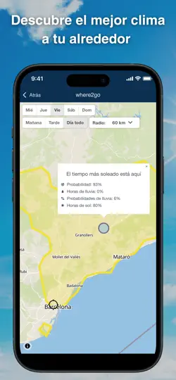 Captura de pantalla de Meteoblue Tiempo Y Mapas en iPhone 6