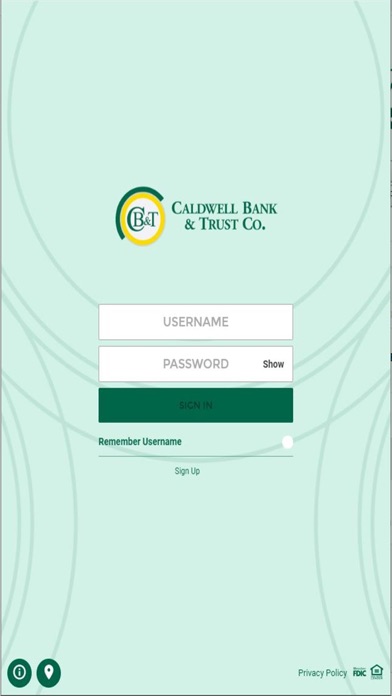 Caldwell Bank & Trust Company Screenshot