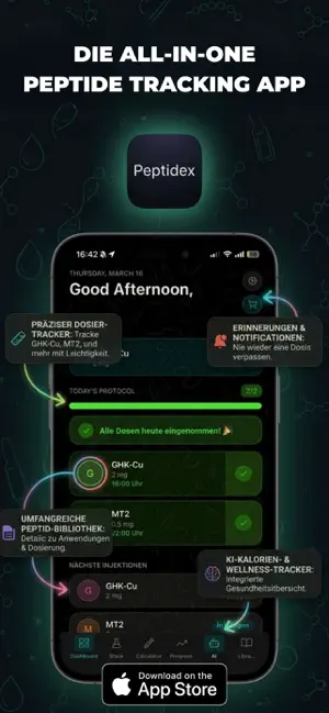 PEPTIDEX: Peptide Tracker screenshot 1