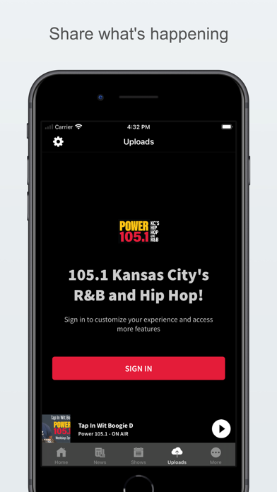 Power 105.1 Screenshot
