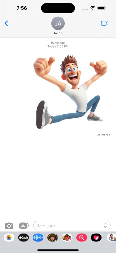 Stretching Man Stickers
