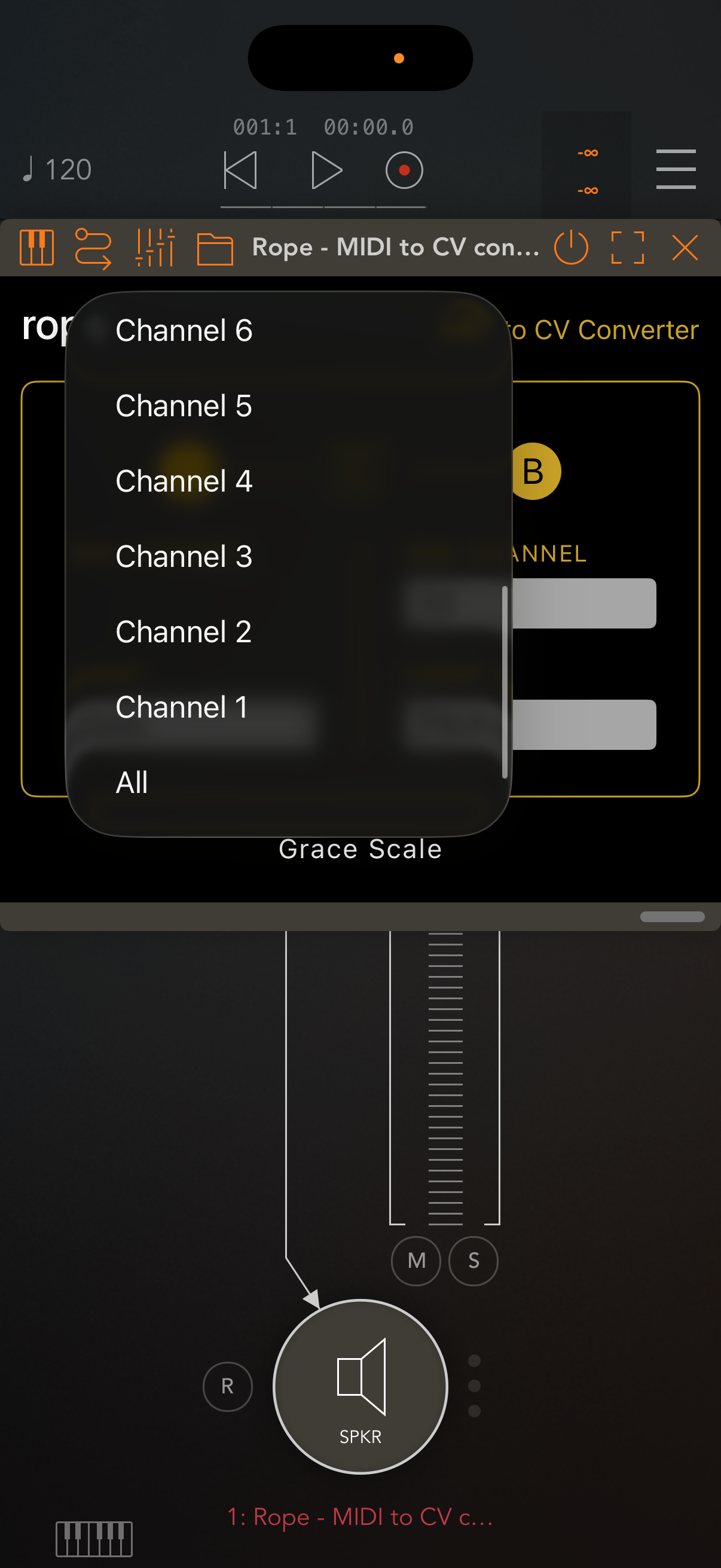 Rope - MIDI to CV converter screenshot 2
