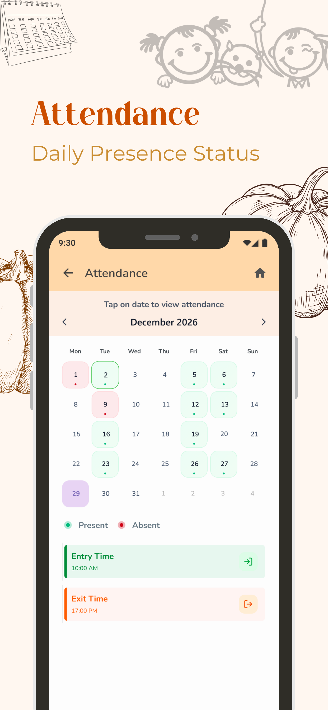 Pumpkins Kindergarten App