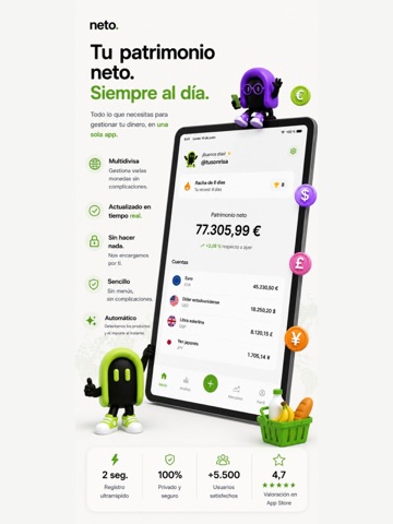Neto: Finanzas y Patrimonio iPad screenshot 2
