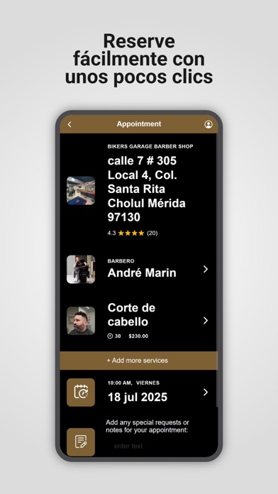 Screenshot #3 pour Bikers Garage barbershop