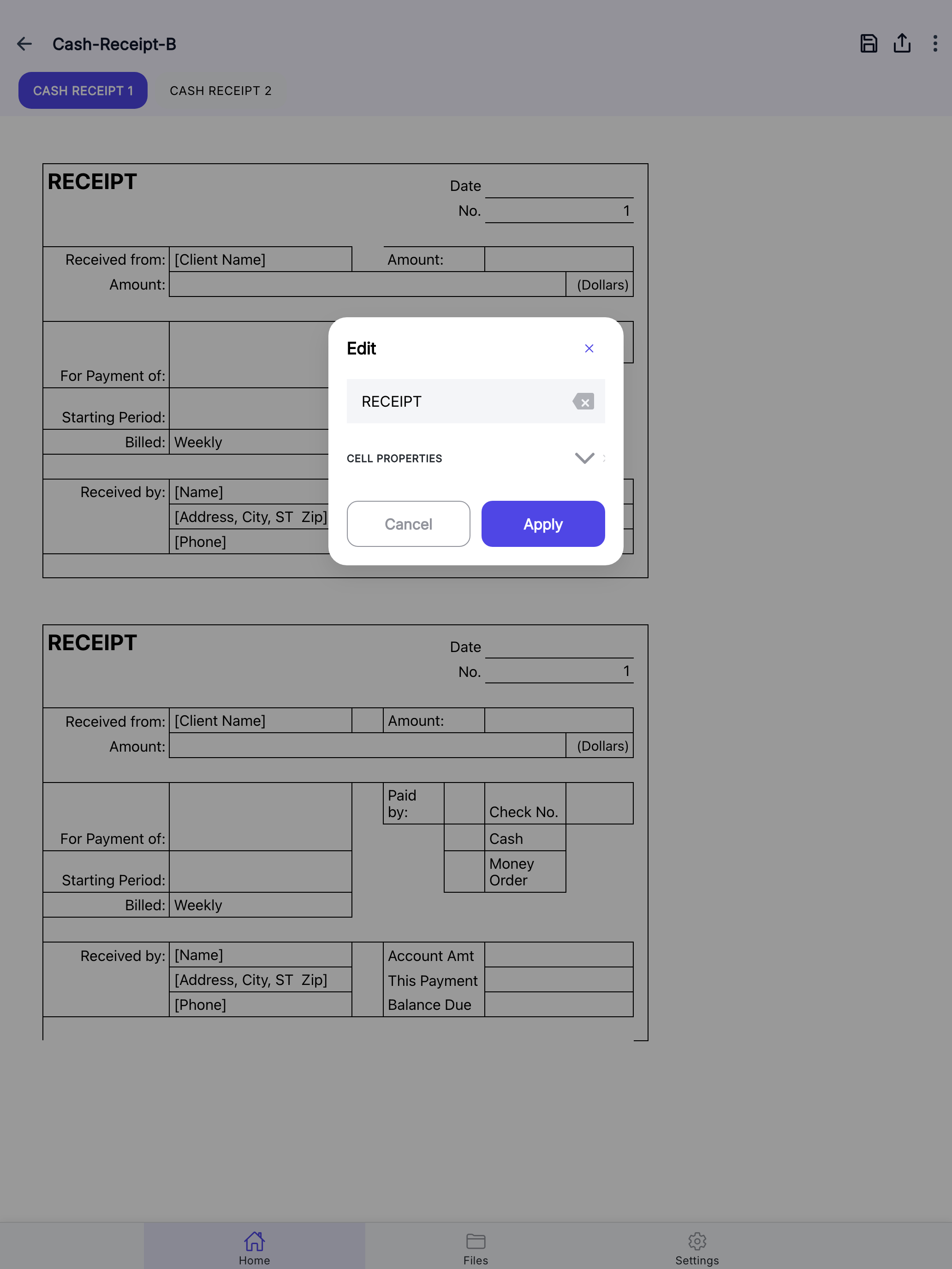 Cash Receipt screenshot 9
