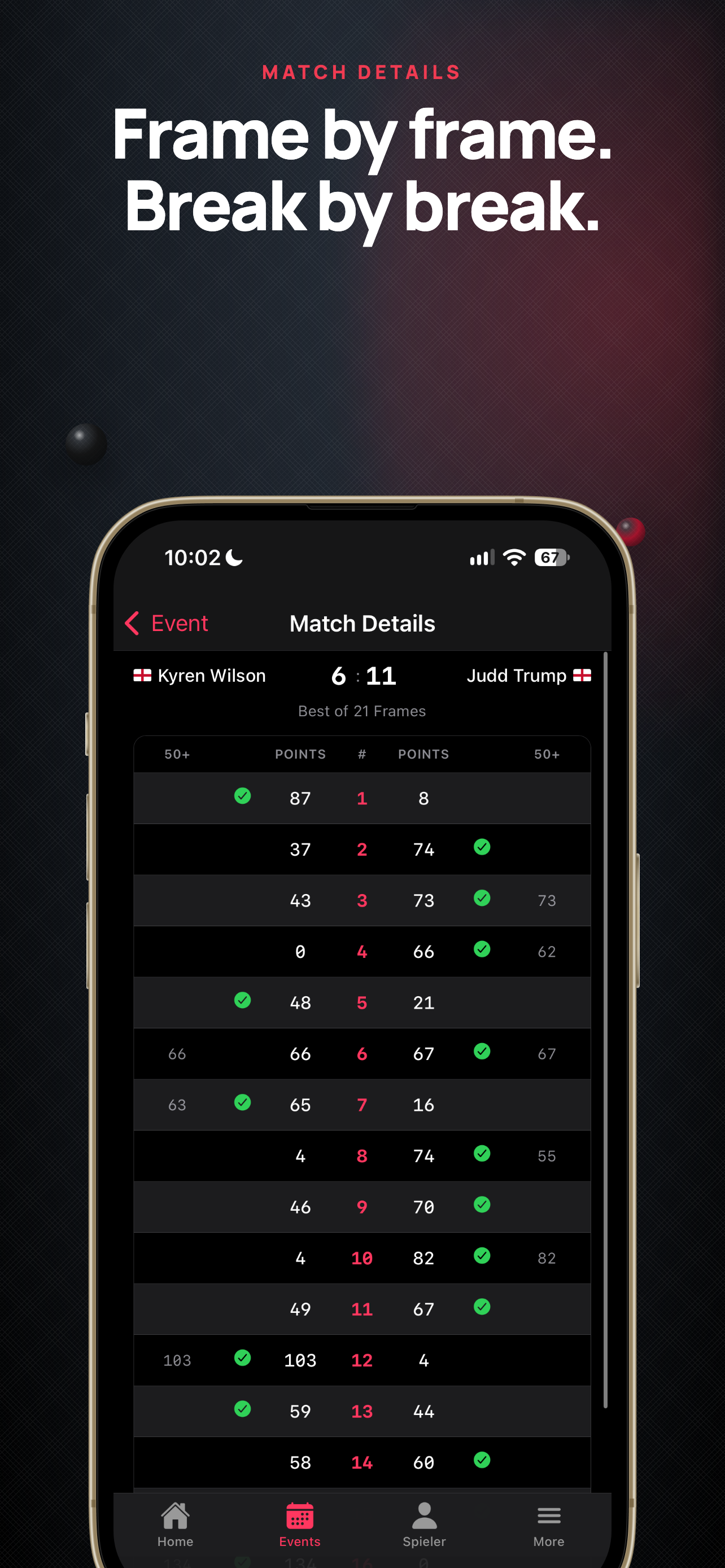 Snooker Stats screenshot 9