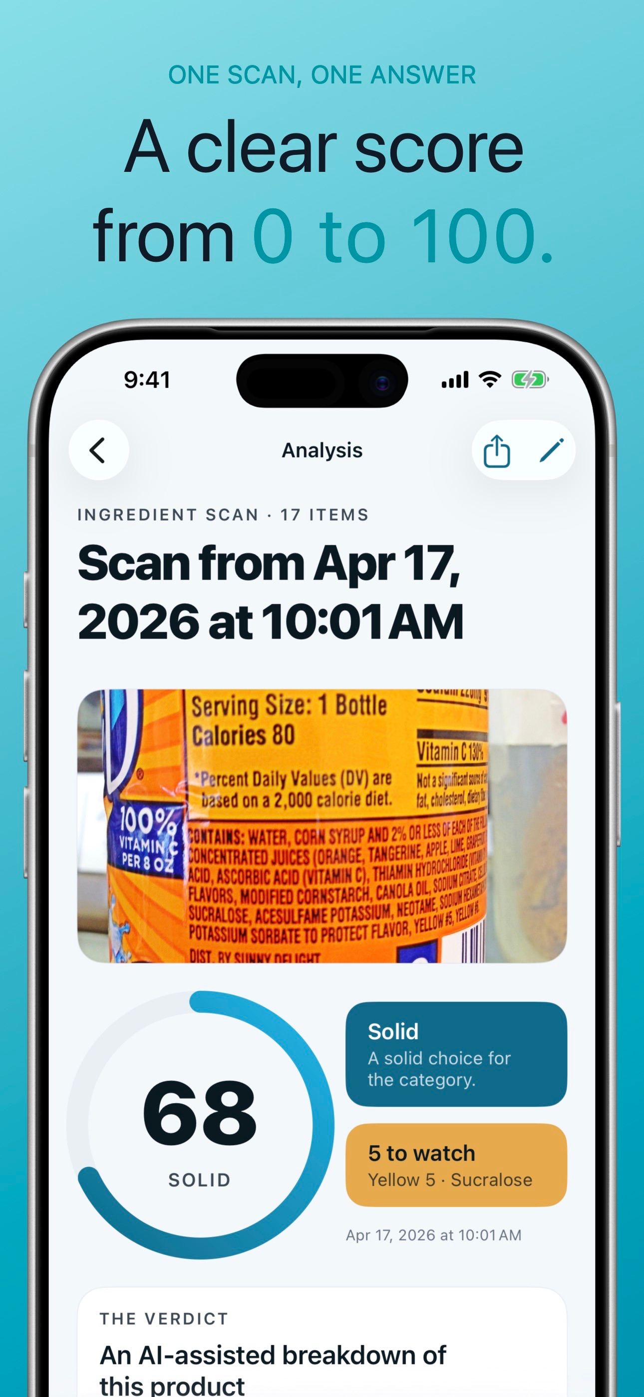 NoJunk - Ingredient Scanner screenshot 3