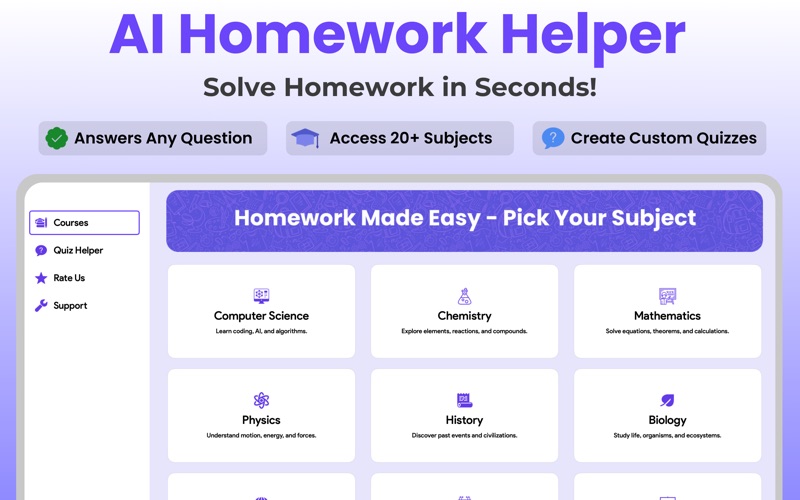AI Homework Helper,Math Solver iPhone screenshot