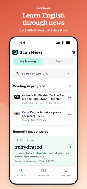 Scan News: Learn English screenshot 1