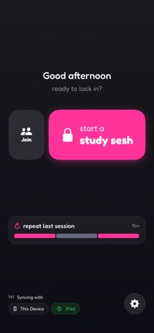 studysesh iPhone screenshot