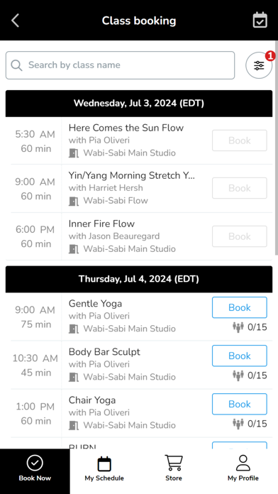 Wabi-Sabi Yoga & Wellness Screenshot