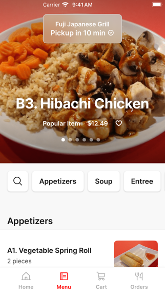 Fuji Japanese Grill iPhone screenshot 2 - Food & Drink app