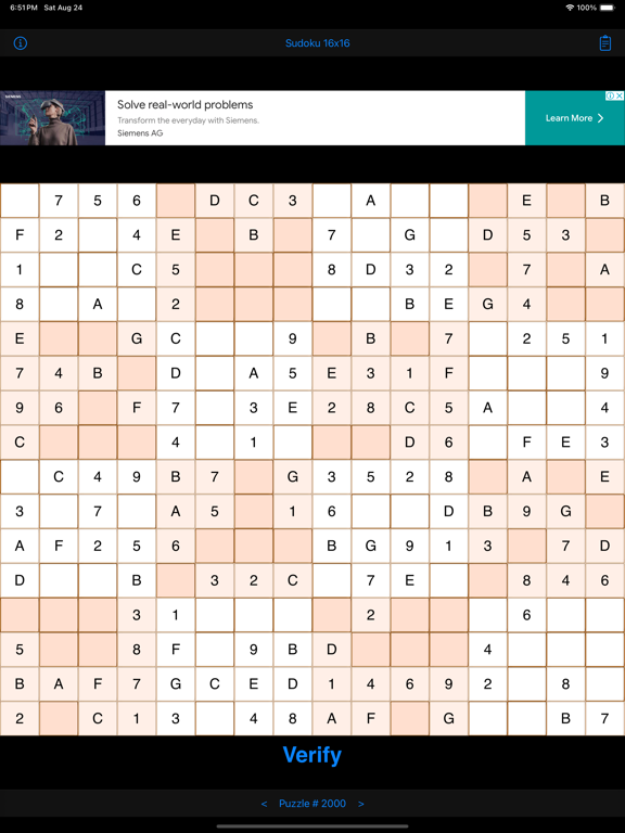 Screenshot #4 pour Sudoku 16x16 Game