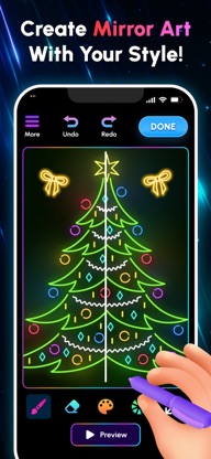 Glow Art Drawing - Doodle App screenshot 3