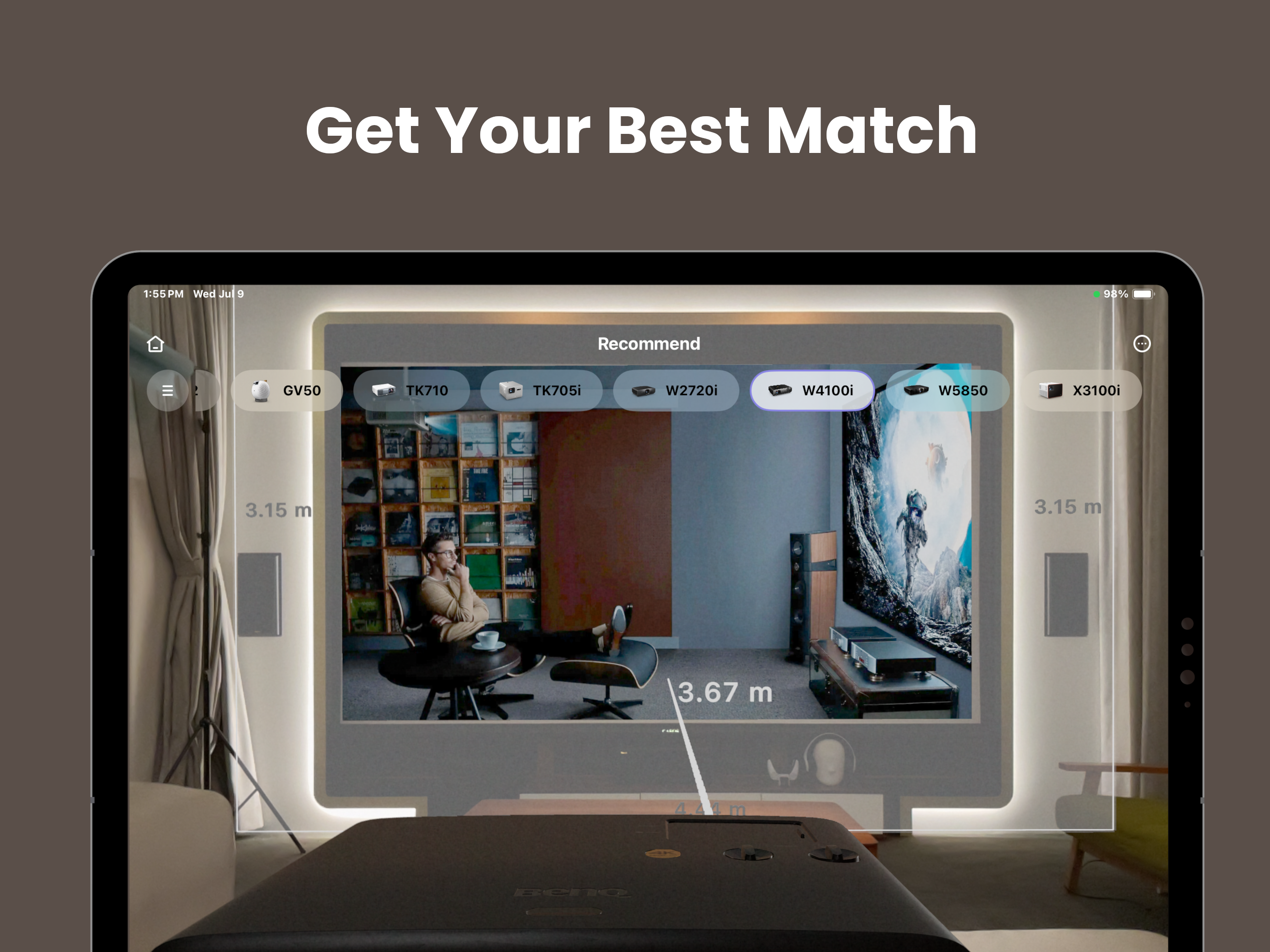 BenQ AR Projector Planner