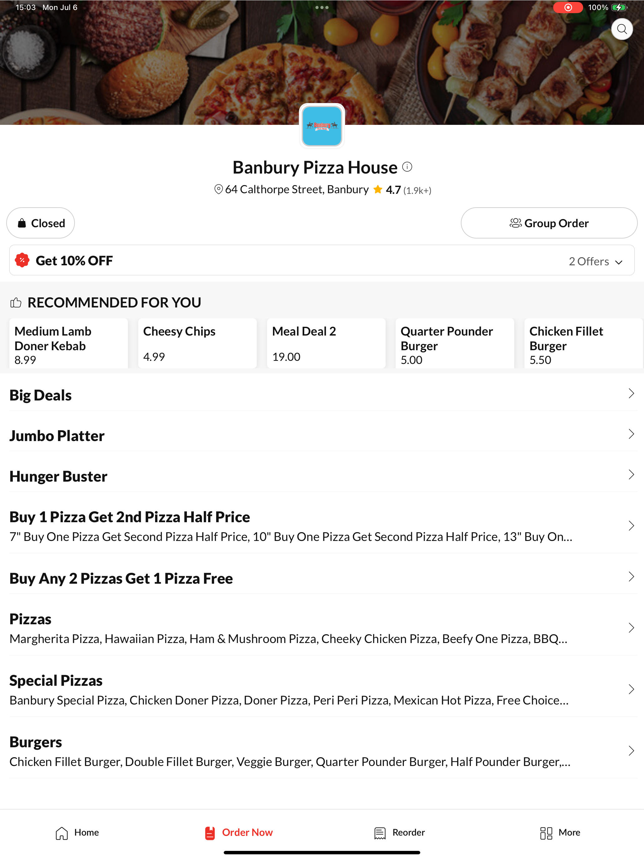 Banbury Pizza House screenshot 7