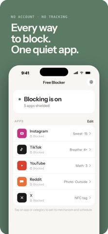 Focus Lab Blocker iPhone screenshot