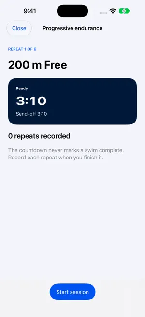 SwimSet: Swim Workout Tracker screenshot 4