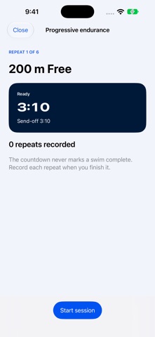 SwimSet: Swim Workout Tracker Screenshot 4 of 6