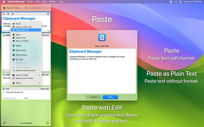 Screenshot #2 for Clipboard Manager