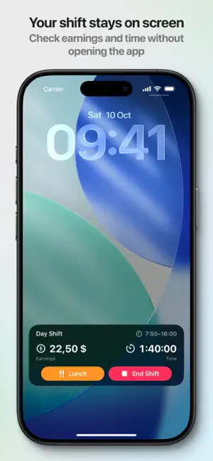 LiveShift – Shift Tracker screenshot 3