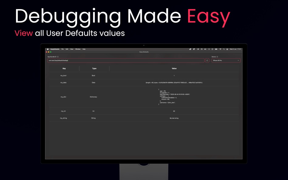 #2. Simulator Debug: Easy Defaults (macOS) Von: GREG ANDREW ROSS