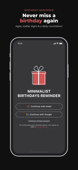 Birthday Reminder: Age, Zodiac screenshot 1