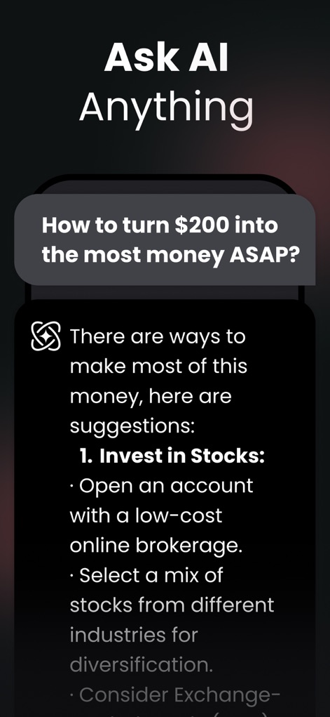 Chat AI: Ask Agent Anything - Instant Financial Advice