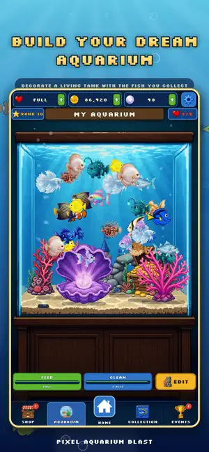 Pixel Aquarium Blast screenshot 2