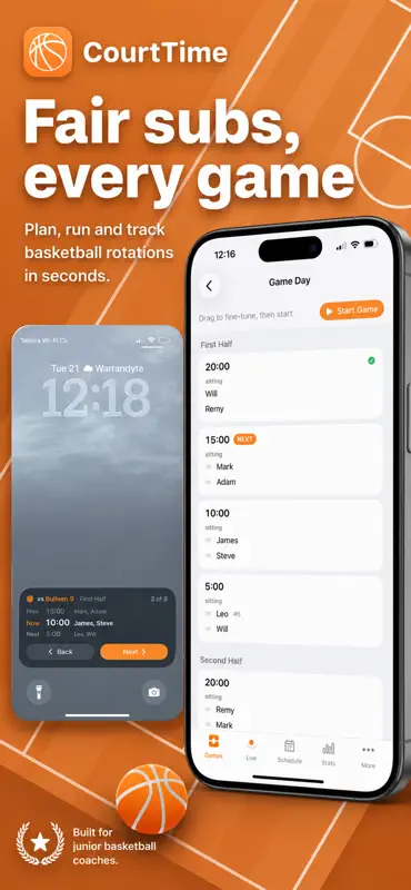 CourtTime: Basketball Subs screenshot 7 of 7