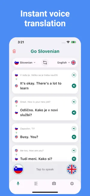 Slovenian Translator: Voice + screenshot 2