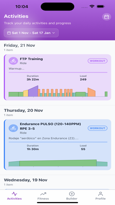 Subintervals app screenshot 3