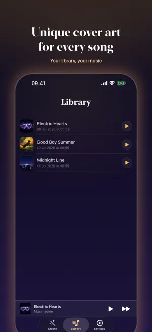 Musimagine - AI Song Generator screenshot 3