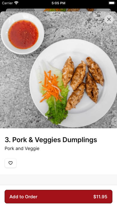 Vo An Vietnamese restaurant iPhone screenshot 3 - Food & Drink app