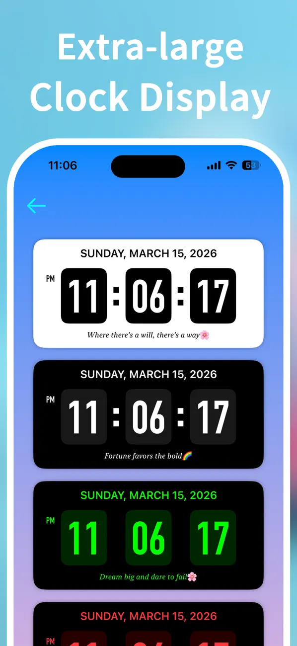 Screenshot #2 pour Horloge Widget: Ultra HD Time