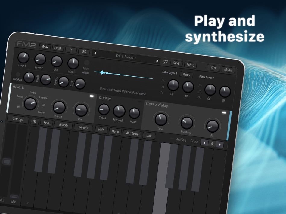 #1. AudioKit FM Player 2: DX Synth (iOS) Podle: Audiobus Pty Ltd