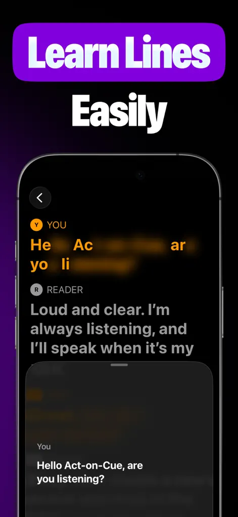 Line Reader for Actors - Productivity App | MWM