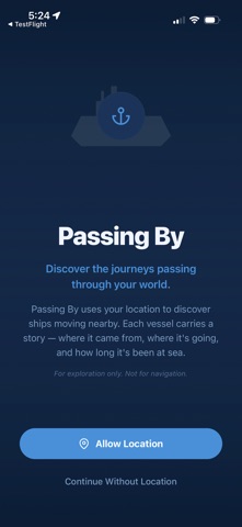 Passing By in Real Time screenshot