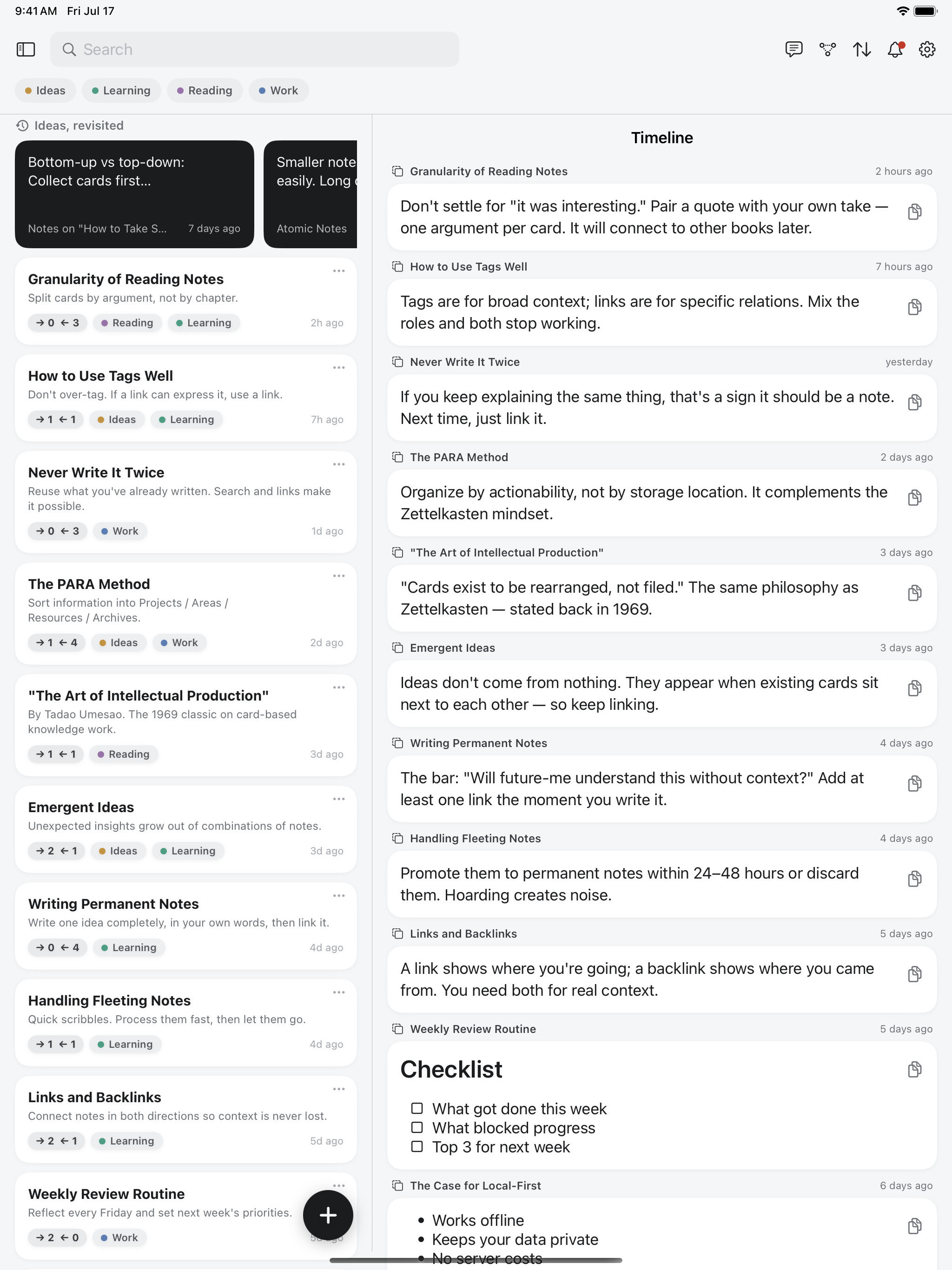 ZettelkastenNote screenshot 11